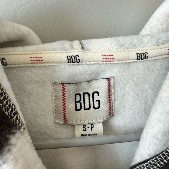 Cow Print Fleece Hoodie - Picture 4 of 4